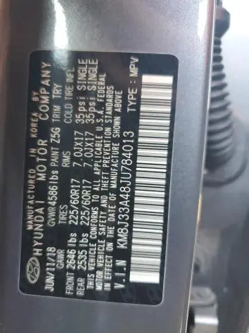 2018 HYUNDAI TUCSON SEL  