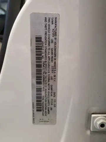 2011 VOLKSWAGEN JETTA TDI  