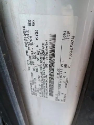 2019 FORD TRANSIT T-350  