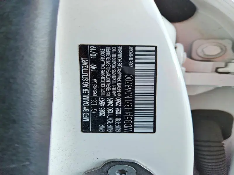 2020 MERCEDES-BENZ CLA 250 4MATIC  