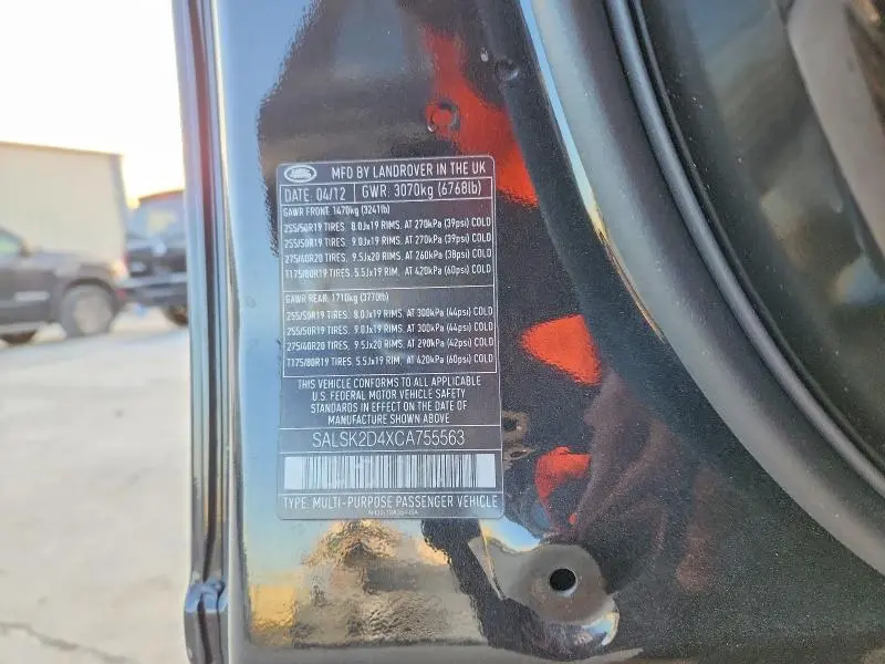 2012 LAND ROVER RANGE ROVER SPORT HSE LUXURY  