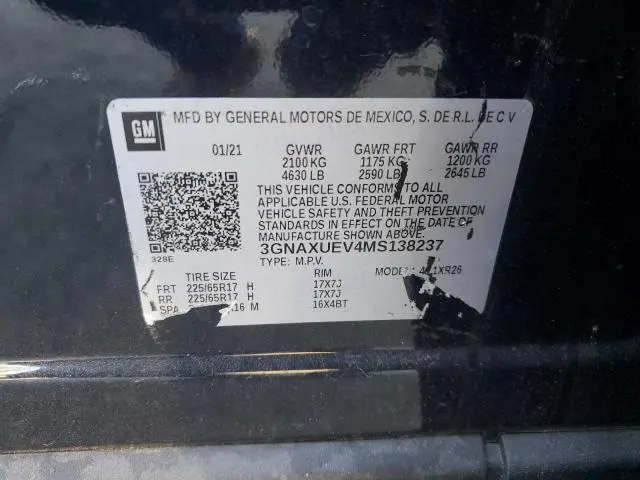 2021 CHEVROLET EQUINOX LT  