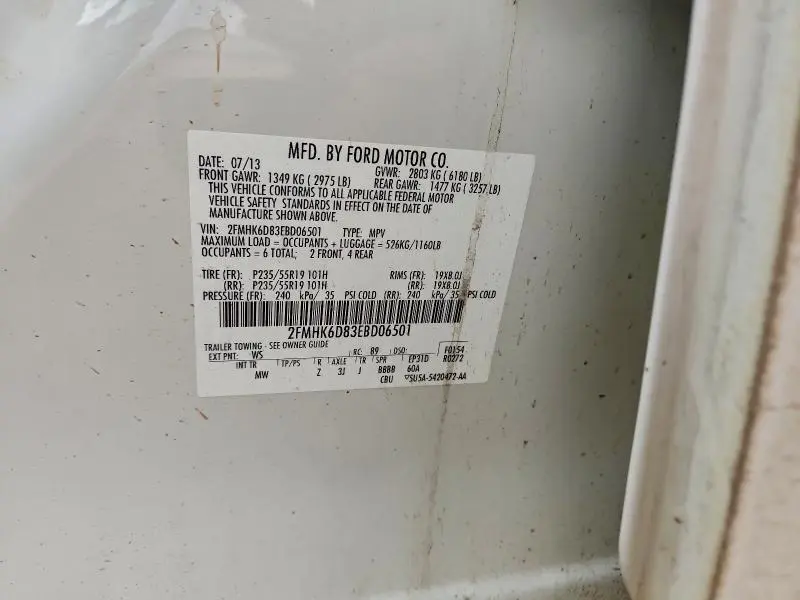 2014 FORD FLEX LIMITED  