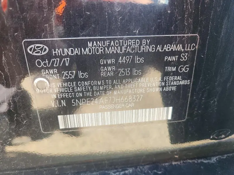 2018 HYUNDAI SONATA SE  