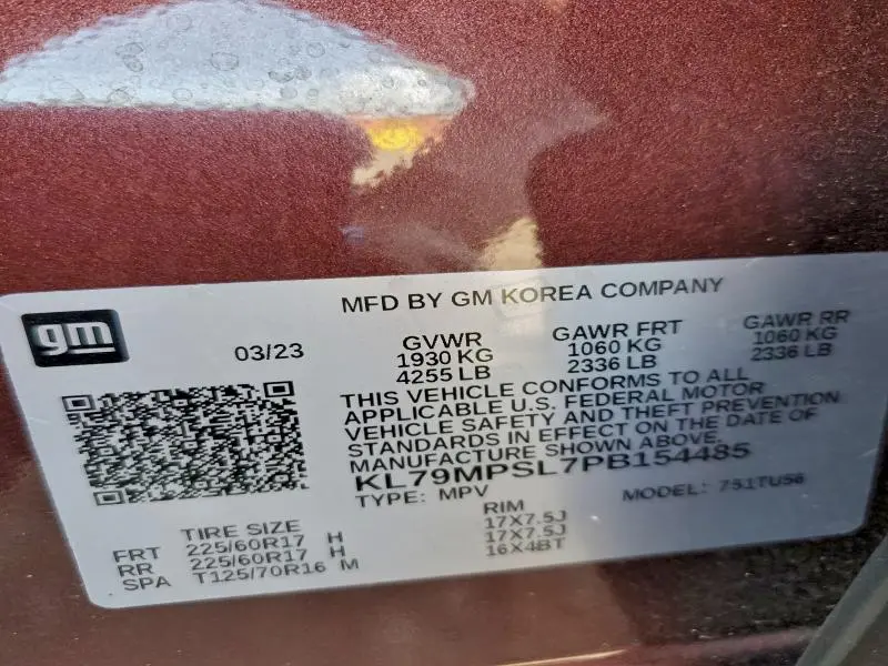 2023 CHEVROLET TRAILBLAZER LT  