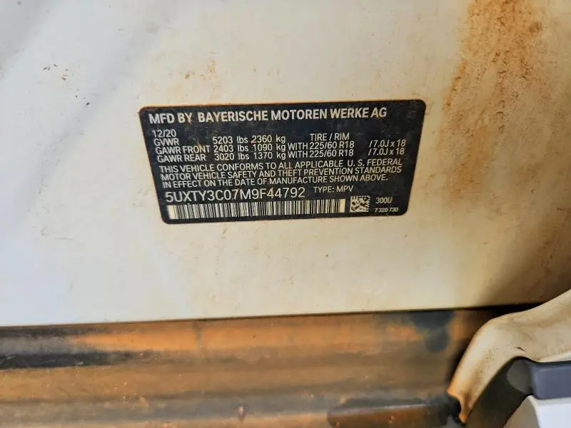 2021 BMW X3 SDRIVE30I  