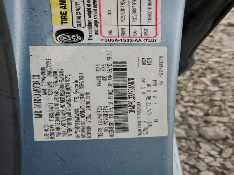 2010 FORD FUSION HYBRID  