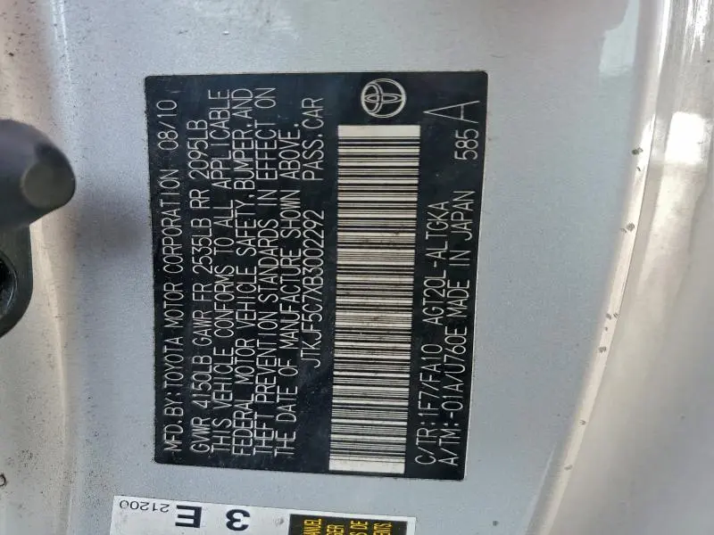 2011 TOYOTA SCION TC   