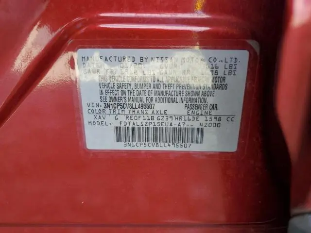 2020 NISSAN KICKS SV  