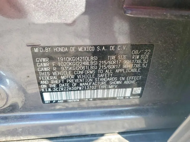 2023 HONDA HR-V LX  
