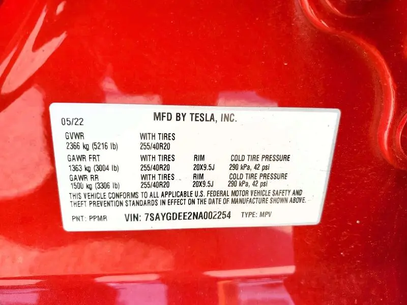2022 TESLA MODEL Y   