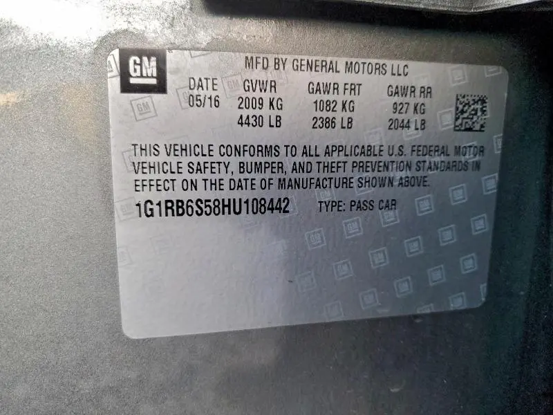 2017 CHEVROLET VOLT PREMIER  