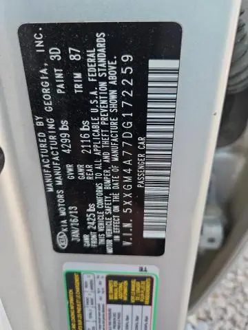 2013 KIA OPTIMA LX  