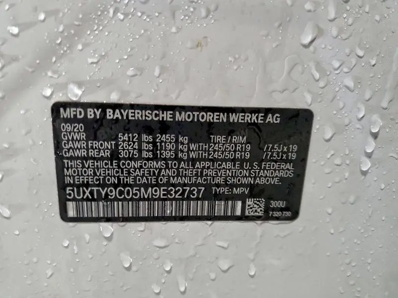 2021 BMW X3 XDRIVEM40I  
