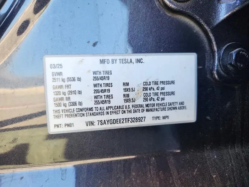 2026 TESLA MODEL Y   