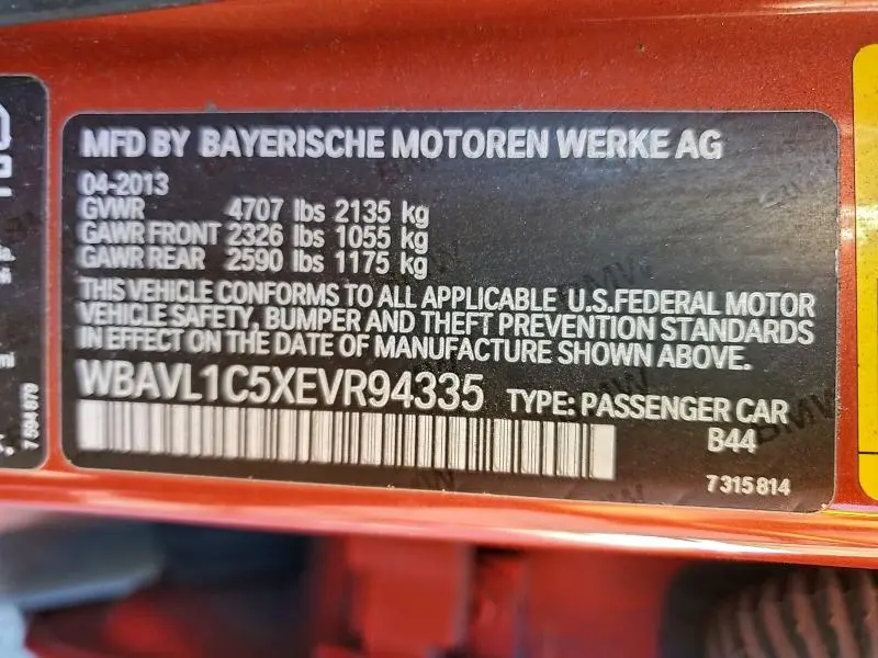 2014 BMW X1 XDRIVE28I  