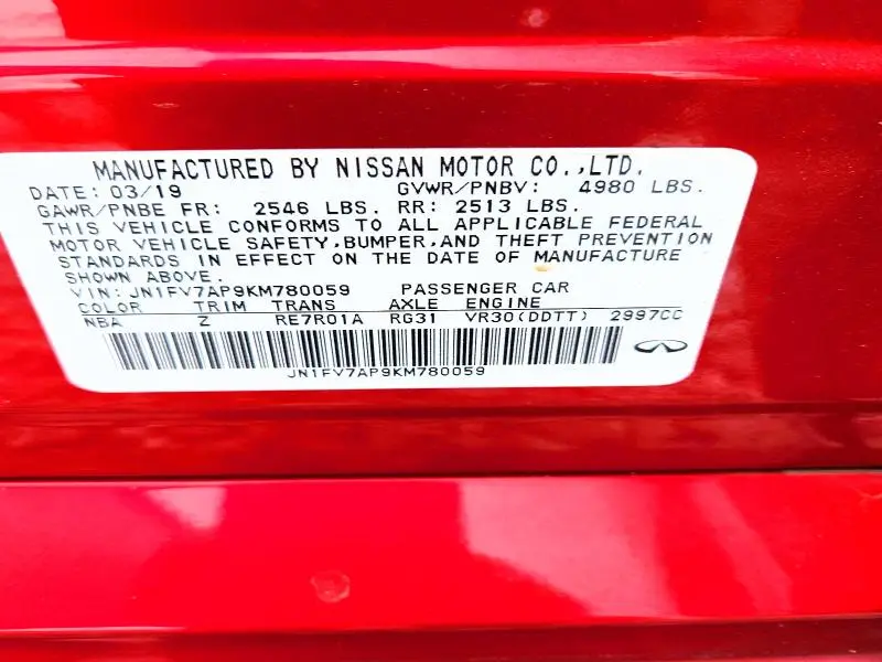 2019 INFINITI Q50 RED SPORT 400  