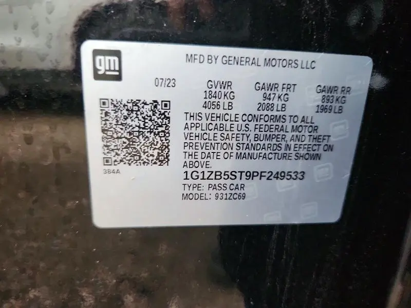 2023 CHEVROLET MALIBU LS  