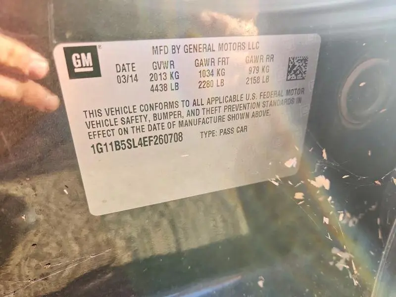 2014 CHEVROLET MALIBU LS  