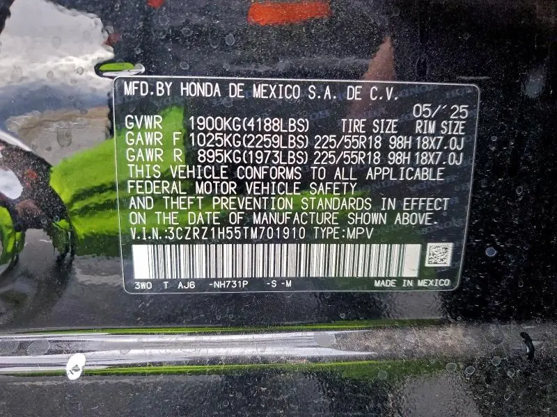 2026 HONDA HR-V SPORT  