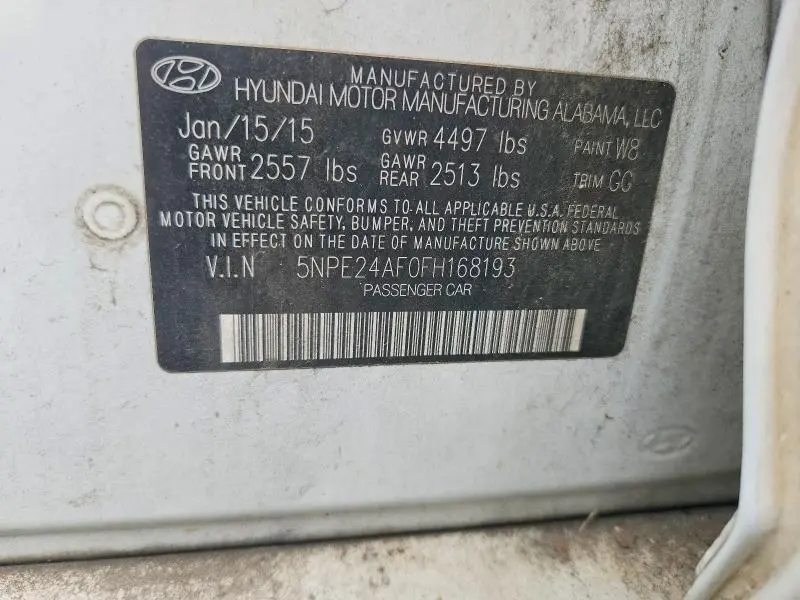 2015 HYUNDAI SONATA SE  
