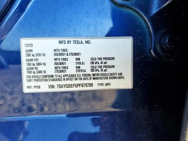 2023 TESLA MODEL Y   