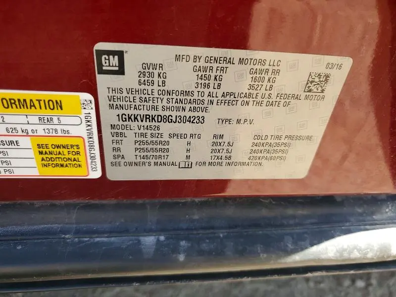 2016 GMC ACADIA SLT-1  