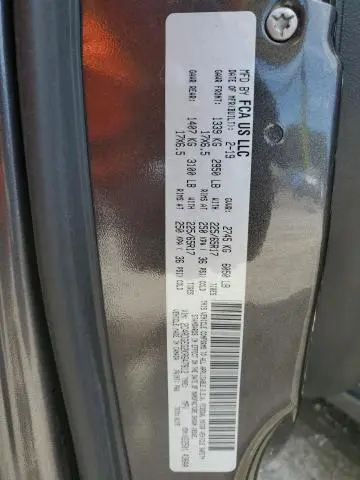 2019 DODGE GRAND CARAVAN GT  