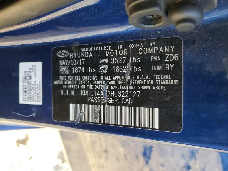 2017 HYUNDAI ACCENT SE  