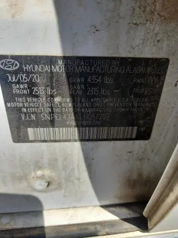 2020 HYUNDAI SONATA SEL  