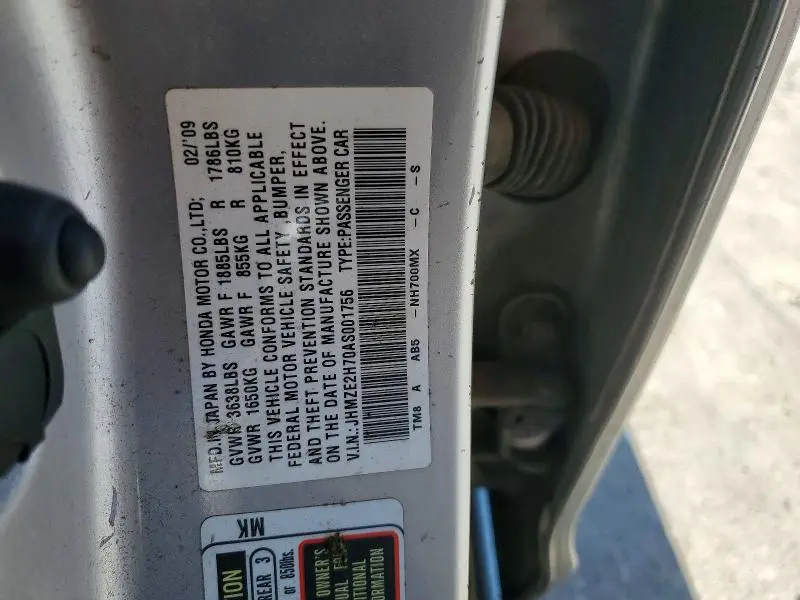 2010 HONDA INSIGHT EX  