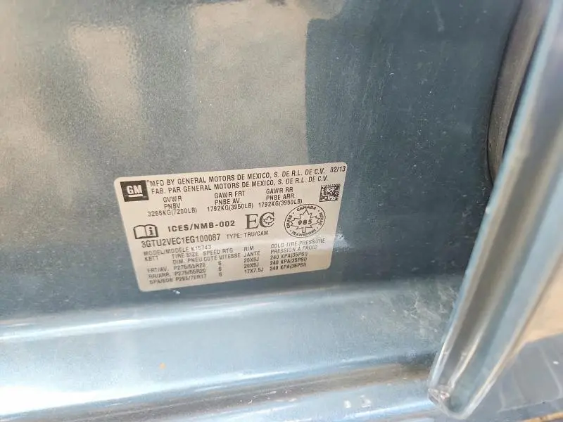 2014 GMC SIERRA K1500 SLT  