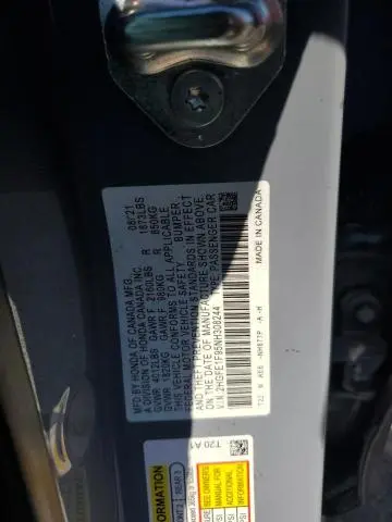 2022 HONDA CIVIC TOURING