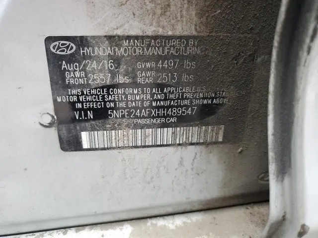 2017 HYUNDAI SONATA SE  