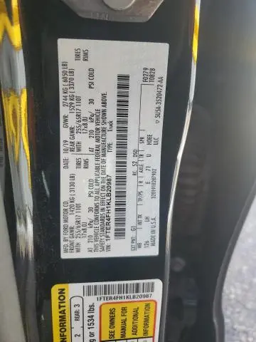 2019 FORD RANGER XL  
