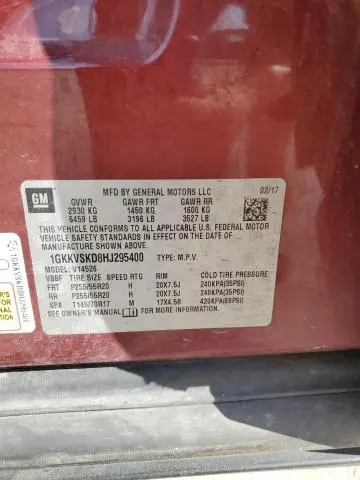 2017 GMC ACADIA LIMITED SLT-2  