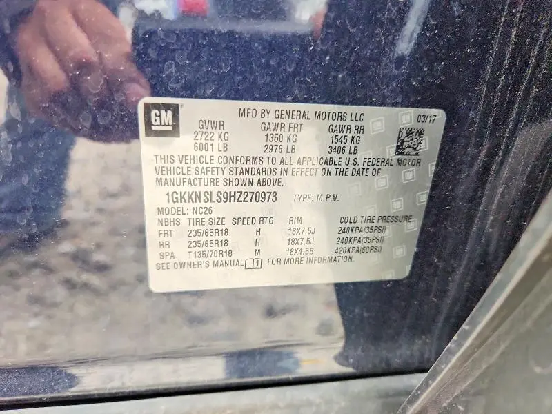 2017 GMC ACADIA SLE  