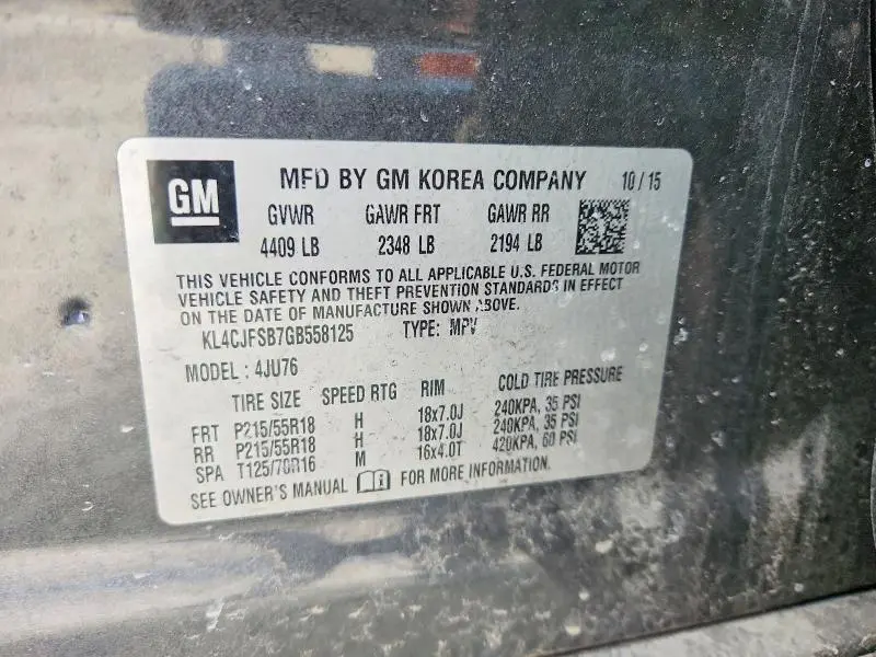 2016 BUICK ENCORE CONVENIENCE  