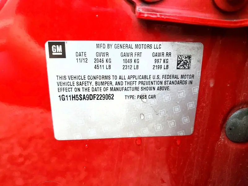 2013 CHEVROLET MALIBU LTZ  