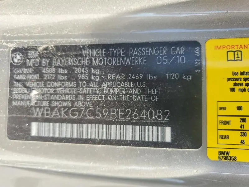 2011 BMW 335 I  