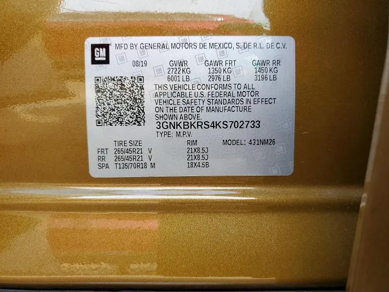 2019 CHEVROLET BLAZER PREMIER  