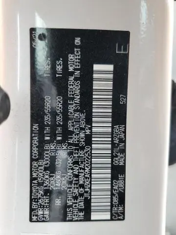 2021 LEXUS RX 350 L