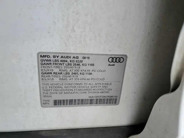 2016 AUDI Q3 PRESTIGE  