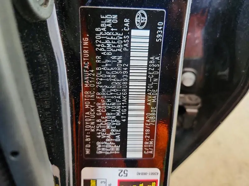 2024 TOYOTA CAMRY SE  