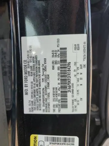 2015 FORD FUSION TITANIUM  