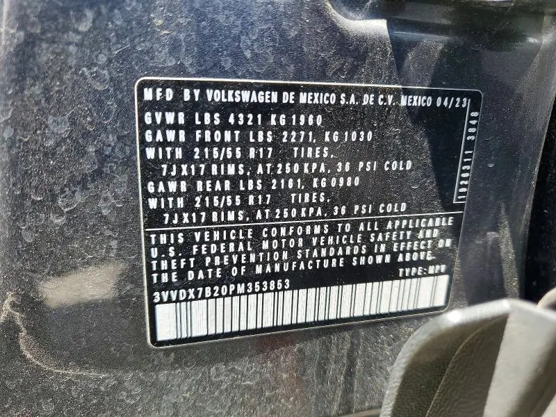 2023 VOLKSWAGEN TAOS S  