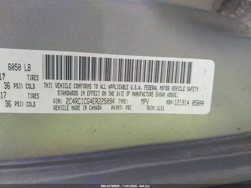 2014 CHRYSLER TOWN & COUNTRY TOURING-L 30TH ANNIVERSARY