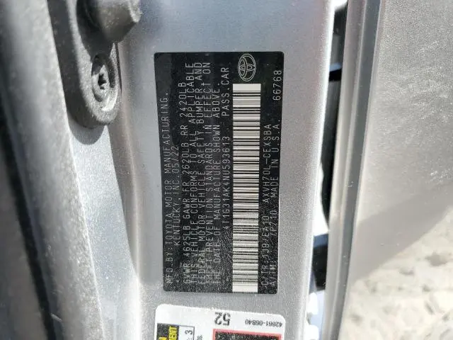 2022 TOYOTA CAMRY NIGHT SHADE  