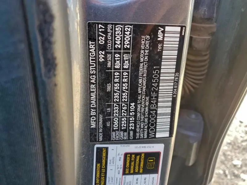 2017 MERCEDES-BENZ GLC 300  