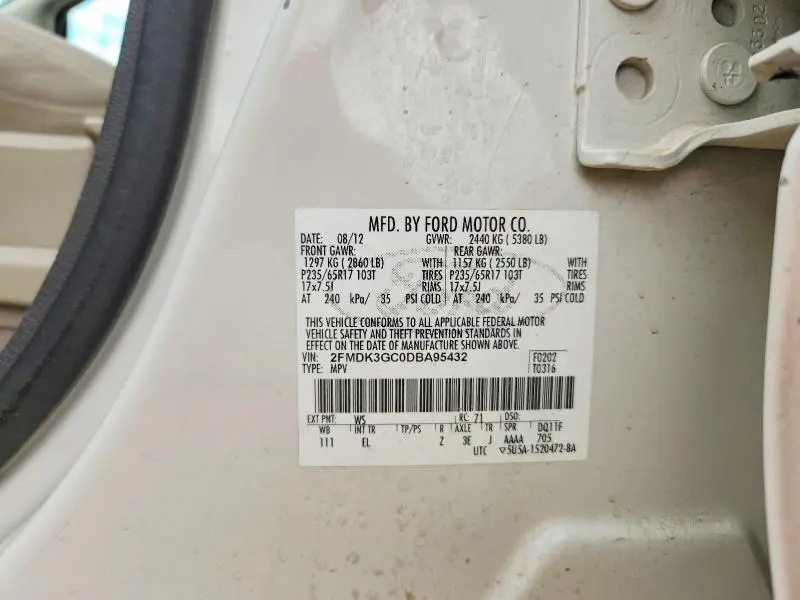2013 FORD EDGE SE  